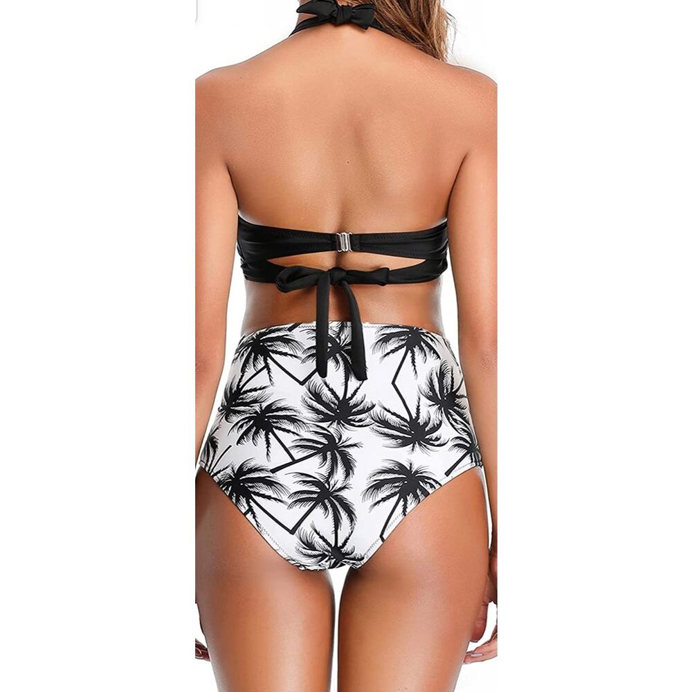 High Waist, Halter Top Bikini- Size Medium - Picture 3 of 8
